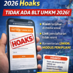 Cek Fakta: Klaim Link Pendaftaran BLT UMKM 2026 Ternyata Hoaks