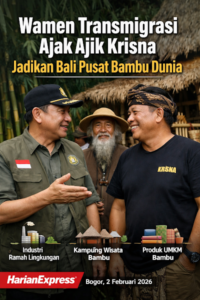 Ajak Ajik Krisna Jadikan Bali Pusat Bambu Dunia: Wamen Transmigrasi Viva Yoga Mauladi
