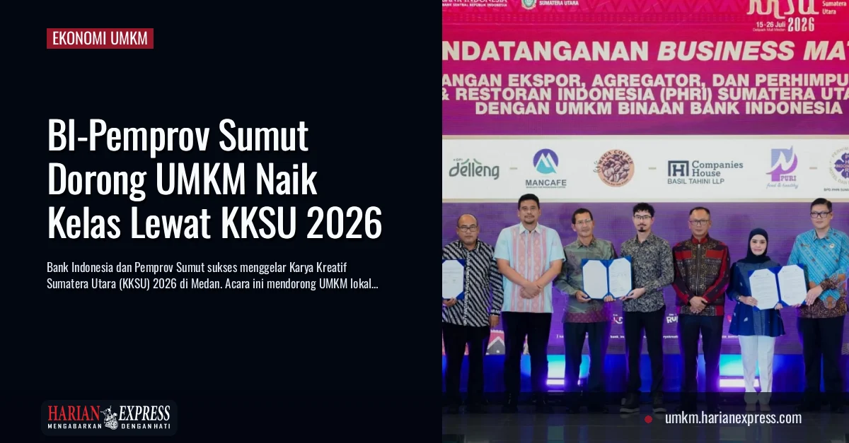 Kolaborasi BI-Pemprov Sumut Dorong UMKM Menembus Pasar