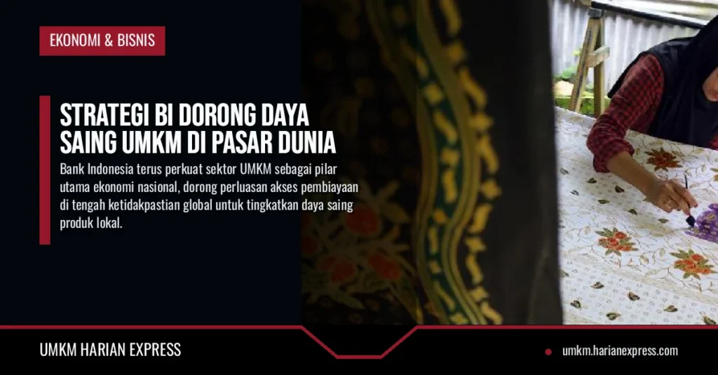 Strategi BI Dorong Daya Saing UMKM di Pasar Dunia