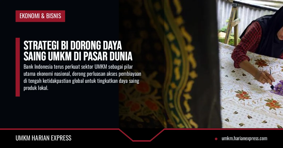 Strategi BI Dorong Daya Saing UMKM di Pasar Dunia