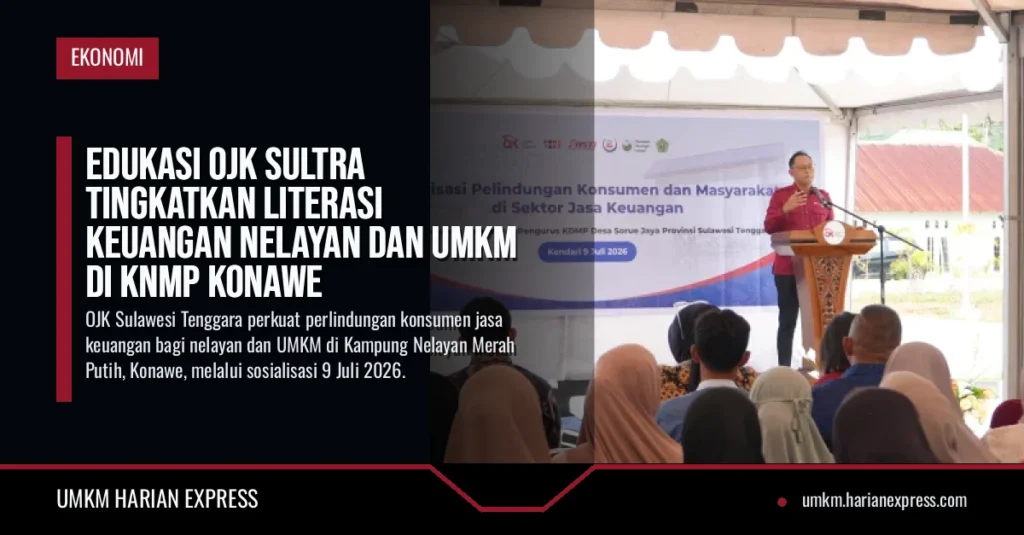 Edukasi OJK Sultra Tingkatkan Literasi Keuangan Nelayan dan UMKM di KNMP Konawe