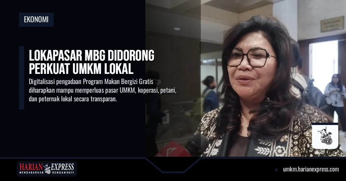 Lokapasar MBG Didorong Perkuat UMKM Lokal