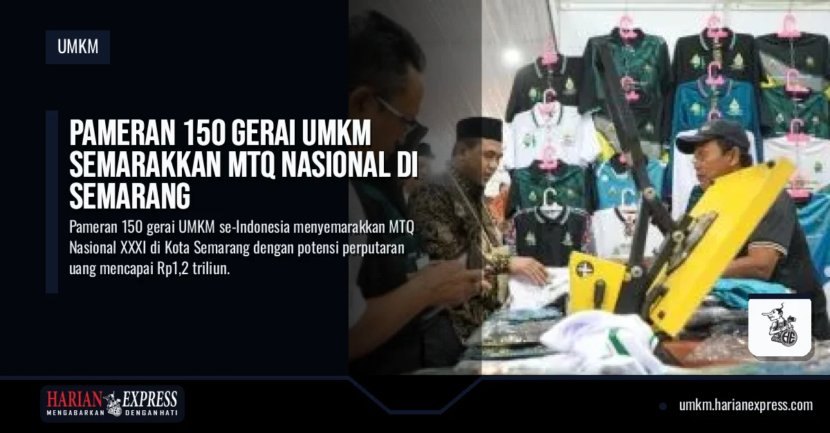 Pameran 150 Gerai UMKM Semarakkan MTQ Nasional di Semarang