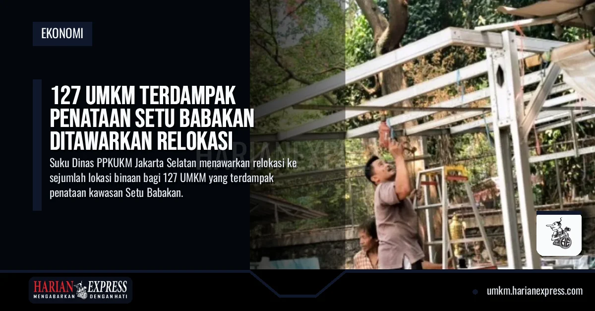 127 UMKM Terdampak Penataan Setu Babakan Ditawarkan Relokasi