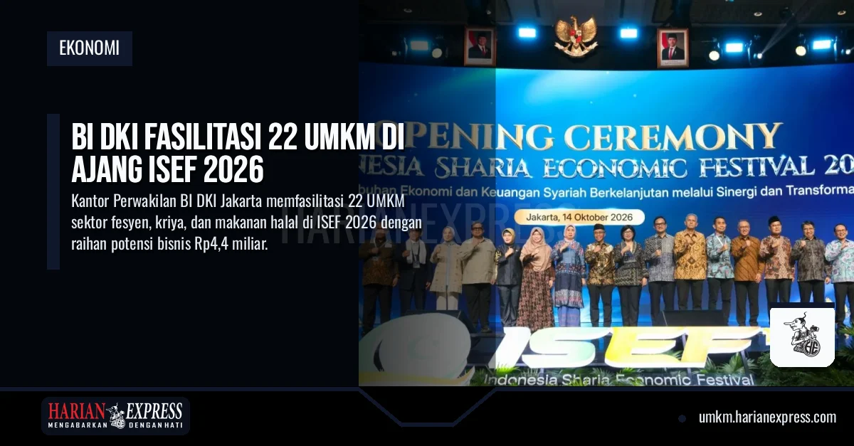 BI DKI Fasilitasi 22 UMKM di Ajang ISEF 2026