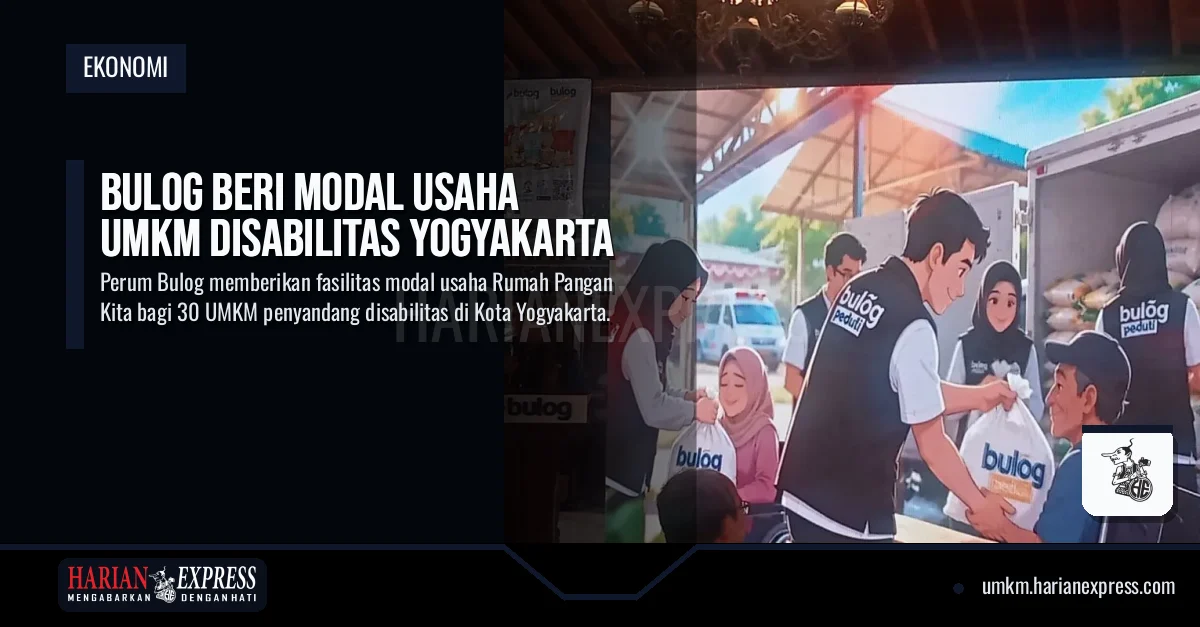 Bulog Beri Modal Usaha UMKM Disabilitas Yogyakarta