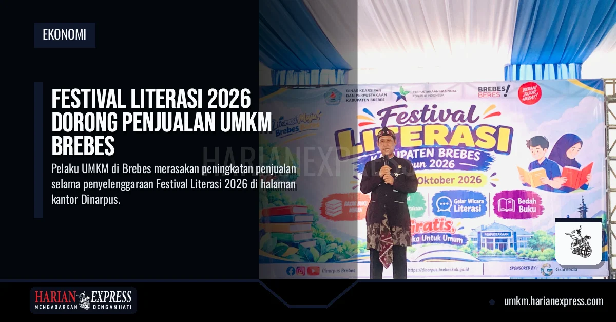 Festival Literasi 2026 Dorong Penjualan UMKM Brebes