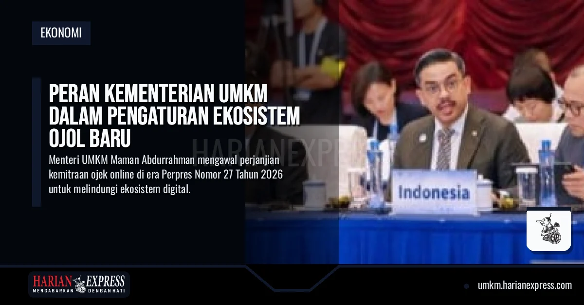 Peran Kementerian UMKM dalam Pengaturan Ekosistem Ojol Baru