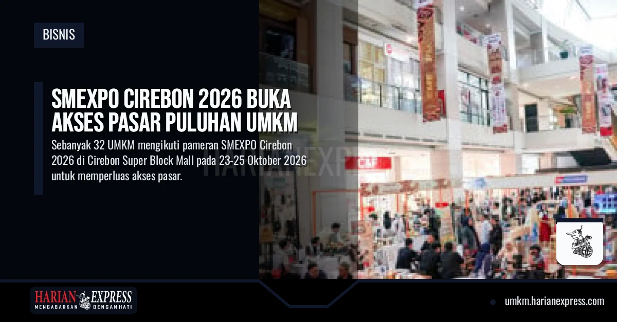 SMEXPO Cirebon 2026 Buka Akses Pasar Puluhan UMKM